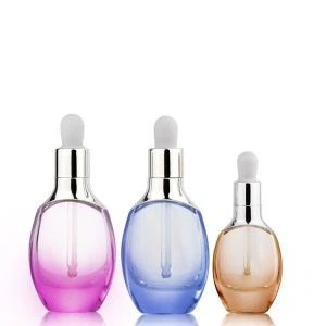 بطری شیشه ای بیضی